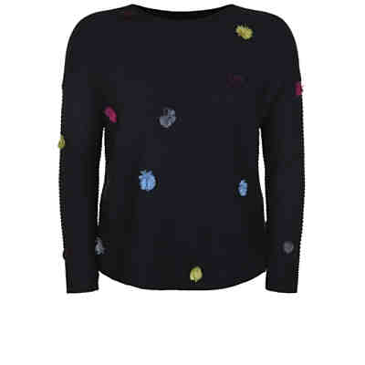 Pullover mit bunten Pom Poms