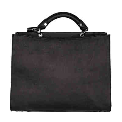 Lederhand- und Schultertasche mit längenverstellbarem Schulterband 2