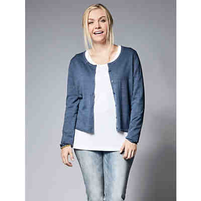Basic Shirt langarm uni Leicht tailliert blickdicht Baumwolle 2