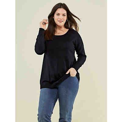 Pullover langarm uni Oversized blickdicht Baumwolle,Kunstfaser 2