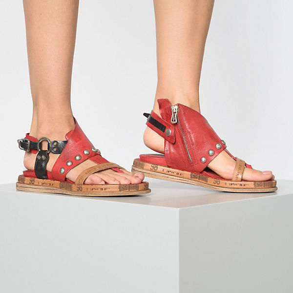 S rot A 98 Riemchensandalen kombi 7dwnqF6