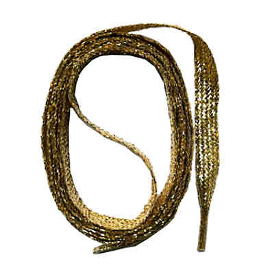 Schnürsenkel flach Glitzer Gold 60-180cm, 7mm Schnürsenkel
