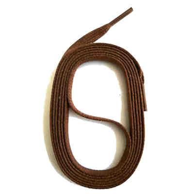 Schnürsenkel flach gewachst 90-130cm, 5mm aus Baumwolle Schnürsenkel