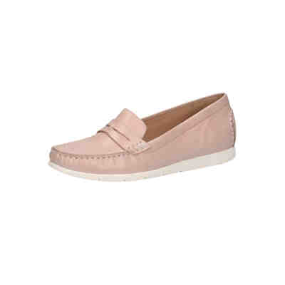 9-24251-22 513 Damen Leder Halbschuhe Rose Waxy Rosa Klassische Halbschuhe