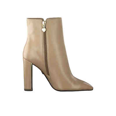 1-25300-23 251 Damen Stiefelette High Heeled Ankle Boot Leder Nude Beige Klassische Stiefeletten 2