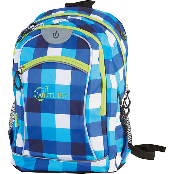 Freizeitrucksack Night Vision LED Blue/White
