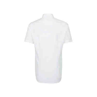 Business Hemd Shaped Kurzarm Button-Down-Kragen Uni Kurzarmhemden 2