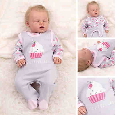 2tlg Set Strampler + Shirt Little Cupcake Strampler für Mädchen 2