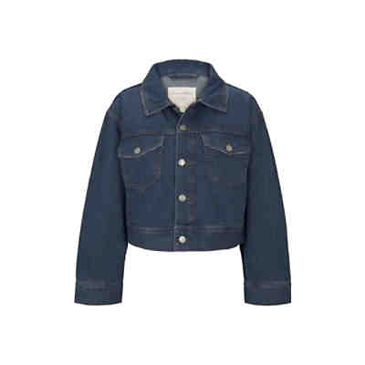 Jacken & Jackets Kurze Oversized Jeansjacke Jeansjacken