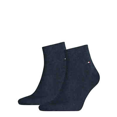 Herren Quarter Socken, 2er Pack - Sneaker, Unifarben, 39-49 Sneakersocken