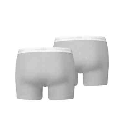 Herren Boxershort, 2er Pack - Baumwoll Stretch, Basic, einfarbig Boxershorts 2