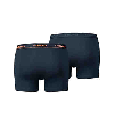 Herren Boxershort, 2er Pack - Baumwoll Stretch, Basic, einfarbig Boxershorts 2