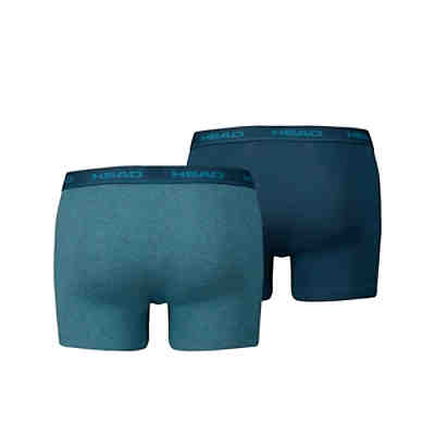 Herren Boxershort, 2er Pack - Baumwoll Stretch, Basic, einfarbig Boxershorts 2