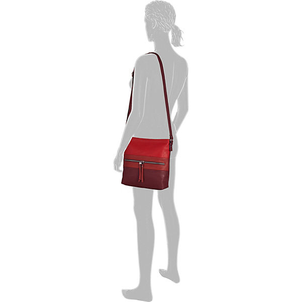 Ellen Cross Bag, Cross Bag L Mixed Red Handtasche