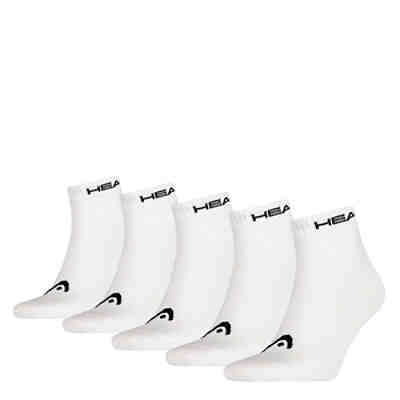 Unisex Quarter Socken, 5er Pack - Kurzsocken, einfarbig Sneakersocken