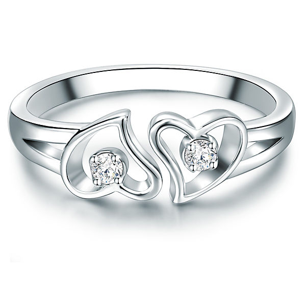 Ring Sterling Silber Zirkonia weiß Ringe