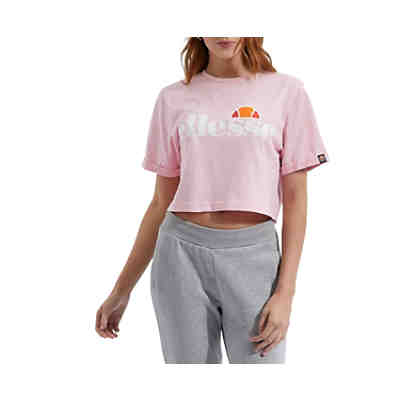 Damen T-Shirt ALBERTA - Crop-Top, Kurzarm, Crewneck, Rundhals, Logo-Print T-Shirts 2