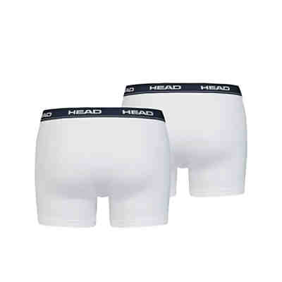 Herren Boxershort, 2er Pack - Baumwoll Stretch, Basic, einfarbig Boxershorts 2
