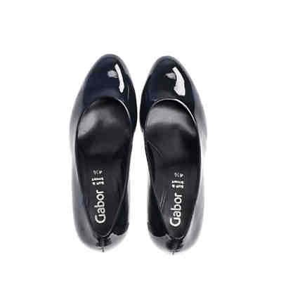 Gabor Plateau Pumps Lederimitat blau Plateau-Pumps 2