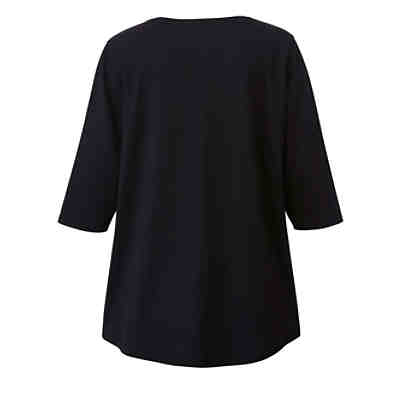 Shirt 3/4-arm uni Lässig blickdicht Baumwolle 2