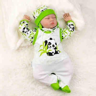 Erstausstattung-Set Happy Panda Strampler für Jungen 2