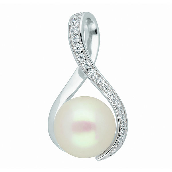 Adelia´s Damen Silberschmuck 925 Silber Anhänger mit Zirkonia Kettenanhänger