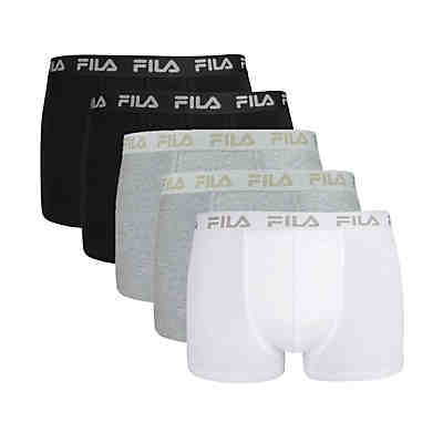 Herren Boxer Shorts, 5er Pack - Logobund, Urban, Cotton Stretch, einfarbig Boxershorts