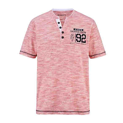 Henleyshirt mit Doppelkragenoptik