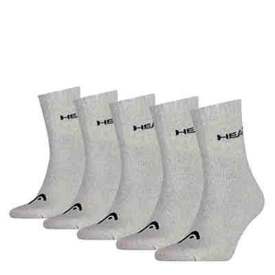 Unisex Short Crew Socken - Kurzsocken, 5er Pack, einfarbig Sneakersocken