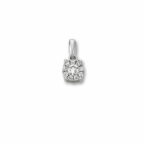 Damen Schmuck Anhänger Krappe aus 925 Silber Zirkonia Kettenanhänger