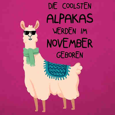 Geburtstag Geschenk - Turnbeutel - Die coolsten Alpakas werden im November geboren Sonnenbrille - Turnbeutel für Kinder 2