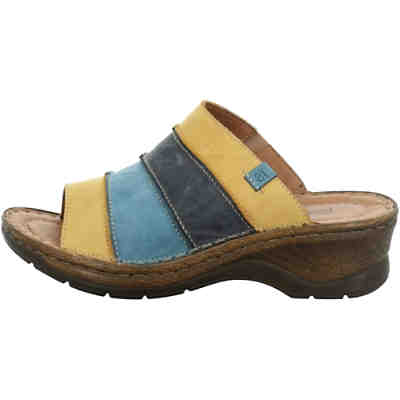 Damen-Clog Catalonia 64, gelb-multi Clogs 2