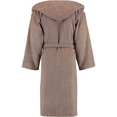 Bademantel unisex Kapuze Baronesse taupe - 58 Bademäntel 2