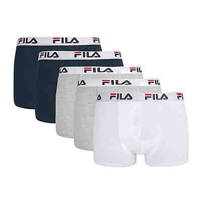 Herren Boxer Shorts, 5er Pack - Logobund, Urban, Cotton Stretch, einfarbig Boxershorts