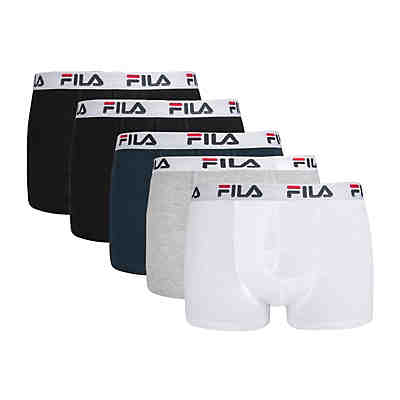 Herren Boxer Shorts, 5er Pack - Logobund, Urban, Cotton Stretch, einfarbig Boxershorts