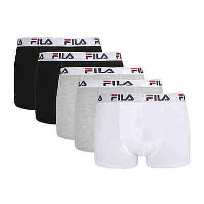 Herren Boxer Shorts, 5er Pack - Logobund, Urban, Cotton Stretch, einfarbig Boxershorts
