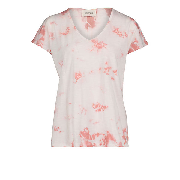 Cartoon Casual-Shirt mit V-Ausschnitt