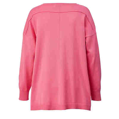 Pullover langarm uni Oversized blickdicht Baumwolle,Kunstfaser 2