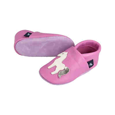 Krabbelschuhe / Lederpuschen / Hausschuhe mit Pferd Krabbelschuhe 2