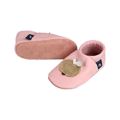 Krabbelschuhe / Lederpuschen / Hausschuhe mit Apfel Krabbelschuhe 2