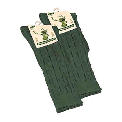 Unisex Trachtensocken 2 Paar, mit Zopfmuster Socken 2