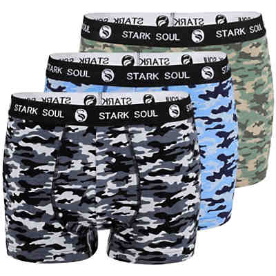 Boxershorts 3'er Pack, Camouflage Boxershorts