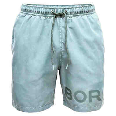 Herren Badehose SHELDON - Bade-Shorts, Mesheinsatz, Logo, washed Badehosen