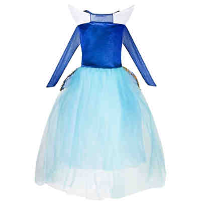 Kinderkostüm Dornröschen Prinzessinnenkleid, blau Kinderkostüme 2