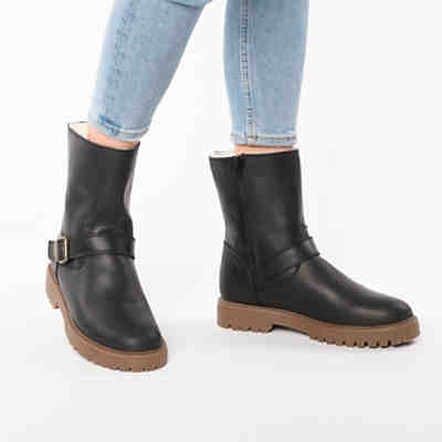 Leather Biker Boot Winterstiefel 2
