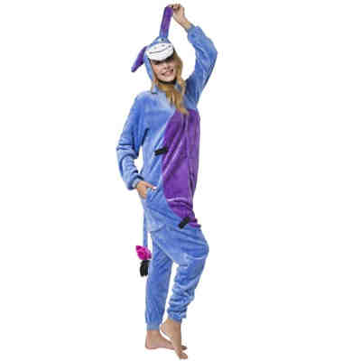 Jumpsuit, Onesie für Erwachsene Fantasie-Figuren (Esel) 2