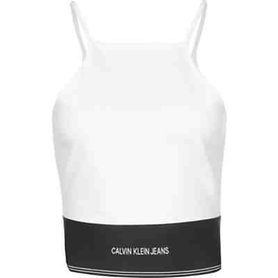 Calvin Klein Jeans Crop Top Milano Square Neck Tops
