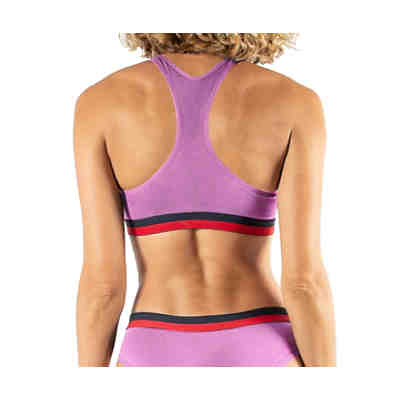 Damen Bustier - Bra, Sport-BH, Racerback, Cotton Stretch, einfarbig, XS-XL Bustiers 2