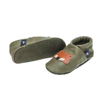 Lederpuschen / Hausschuhe / Slipper mit Fuchs Hausschuhe 2