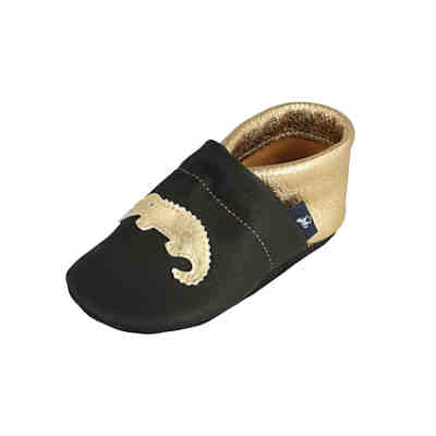 Lederpuschen / Hausschuhe / Slipper mit Krokodil Hausschuhe